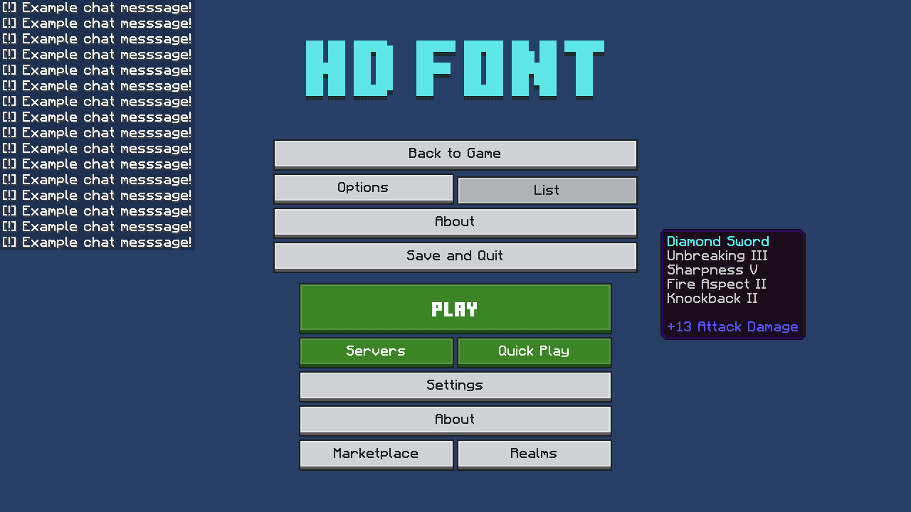 Thumbnail for HD Font