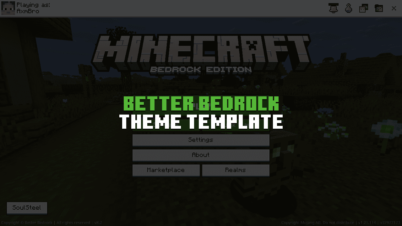 Thumbnail for Better Bedrock Theme Template